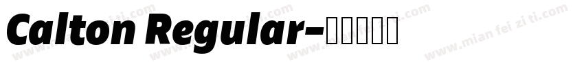Calton Regular字体转换